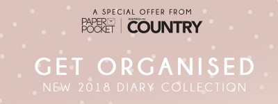 Get Organised: 2018 Australian Country Diaries!