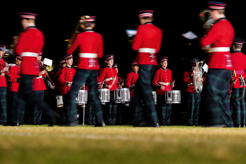 Scotch College pipes and drums band