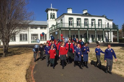 All Scots School Aerial students